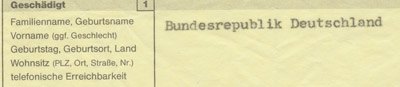 Geschädigt: Bundesrepublik Deutschland