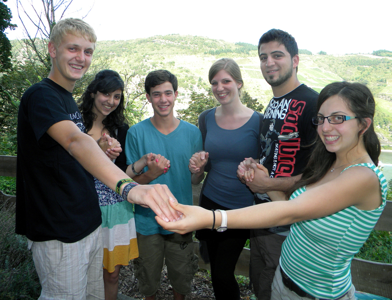 2012 Begegnung jugendlicher aus Israel und Palästina im Huns
